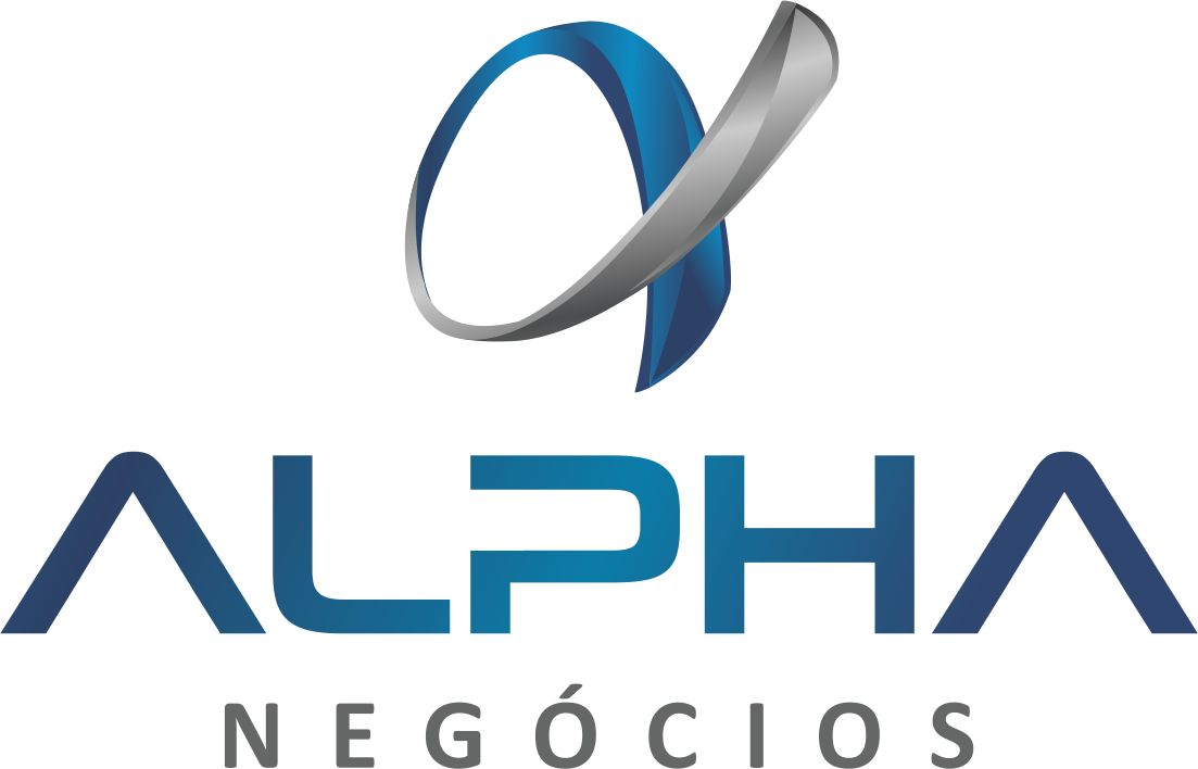 Logo da Alpha Negócios